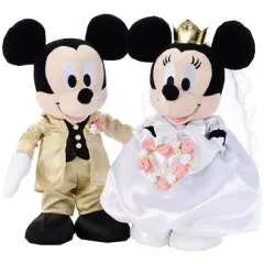 【中古】ぬいぐるみ ミッキーマウス＆ミニーマウス(洋装) ブライダルぬいぐるみM 「ディズニー」