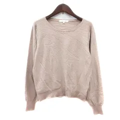 グローブ grove ニット セーター 長袖 M ベージュ /MN