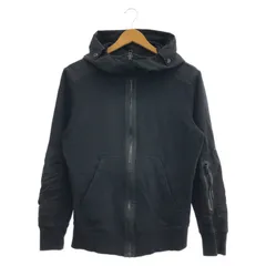 【中古】DIESEL ジップアップパーカー サイズS ブラック[91]