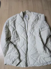 ザラ キルティング ブルゾン アイボリー ダウン アウター