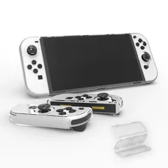 ニンテンドースイッチ 保護ケース ケース 透明 スイッチ 薄型 oled oled 耐衝撃 Joy-Con(L)/(R)カバー付ｘ有機ELモデル専用 指紋 ドック対応 汚れ クリア TPU 防止 有機el 滑り止め Switch 分体式設計 Switch Sw