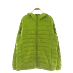 ユニクロ UNIQLO ウルトラライトダウンジャケット ジップアップ パーカー XL グリーン /MY ■OS ■GY58