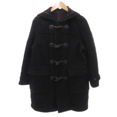 ゆ1427 Burberry バーバリー ダッフルコート ブラック チェック裏地