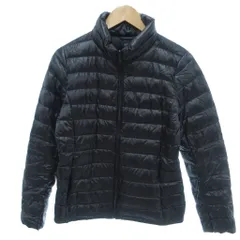 ユニクロ UNIQLO 美品 ウルトラライトダウンジャケット L 黒 ブラック  スタンドカラー  217-072645 /HW ■ECB001
