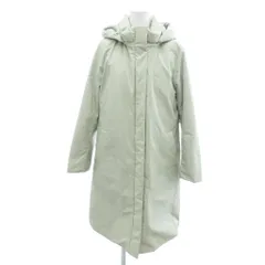 ユニクロ UNIQLO ハイブリッドダウンコート L カーキ フード付き ロング丈  212-429461 /HW ■ECB001