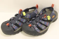 【中古】 KEEN メンズサンダル 25.5cm NEWPORT RETRO サンダル KEEN DEAD DYE TOKYOHEMPCONNECTION 25.5cm 紫 パープル 総柄