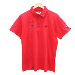 マスターバニー MASTER BUNNY ゴルフウェア ポロシャツ 5 赤 レッド ロゴ刺繡 /YS19 ■ECD001