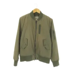 ユナイテッドアローズ A DAY IN THE LIFE UNITED ARROWS MA-1 ボンバージャケット 中綿 ブルゾン L 緑 カーキ /CK1 ■ECD001
