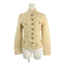 マックス&コー MAX&CO. trends ジャケット スタンドカラー 4 ベージュ /AH39 ■ECD001