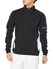 新品 [エスエスケイ] 長袖シャツ 長袖ハーフ ZIP ボンディングジャケット メンズ ブラック×ホワイト (9010) 日本 XO (日本サイズ3L相当)