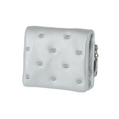 Brand new Tsumori Chisato Petit Cat bi-fold wallet, silver, small wallet.