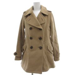 ナチュラルビューティーベーシック NATURAL BEAUTY BASIC ピーコート Pコート S ショート丈 ウール ベージュ /AE ■GY06