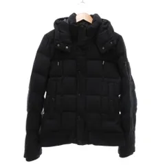 ナノユニバース nano universe ダウンジャケット 西川ダウン アウター L フード 黒 ブラック NUC64DW0920TS ■GY06