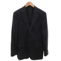 イージーバイゼニア EZ by Zegna テーラードジャケット ブレザー ビジネス シルク 絹 カシミヤ混 46 紺 ネイビー /FF ■GY62のサムネイル