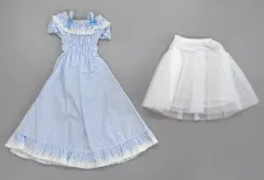 【中古】ドールアクセサリー AZO2用 オフショルダーフリルワンピース(サックスストライプ) 服袋限定のサムネイル