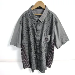 カステルバジャック 半袖シャツ トップス ドット柄 ボタンダウン メンズ 50サイズ グレー×黒×白 JC de CASTELBAJAC 【中古】のサムネイル