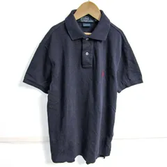 ポロバイラルフローレン ポロシャツ トップス 半袖 カスタムフィット ゴルフウエア メンズ Sサイズ ネイビー Polo by Ralph Lauren 【中古】