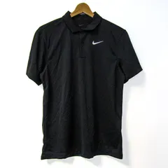 ナイキ ポロシャツ トップス 半袖 ドライフィット ゴルフウエア メンズ Sサイズ ブラック NIKE 【中古】