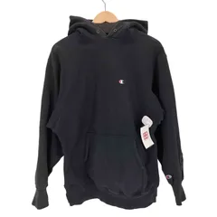 チャンピオン Champion 90s メキシコ製 刺繍タグ REVERSE WEAVE プルオーバーパーカー フェードブラック メンズ JPN：XL 