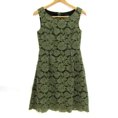 ユニバーバルミューズ ワンピース トップス ノースリーブ 総レース レディース ﾌﾘｰサイズ グリーン UNIVERVAL MUSE 【中古】