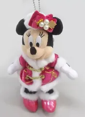 【中古】ぬいぐるみ ミニーマウス(カラー・オブ・クリスマス) ぬいぐるみバッジ 「クリスマス・ウィッシュ2017」 東京ディズニーシー限定