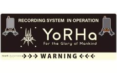 [중고] 자동차 상품 YoRHa 고발광 도라레코 스티커 [NieR:Automata Ver1.1a]