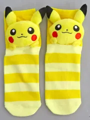【中古】ソックス(キャラクター) ピカチュウ マスコット付きショートソックス 23-25cm 「ポケットモンスター」 ポケモンセンター限定