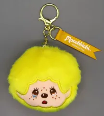 【中古】ぬいぐるみマスコット・ぬいぐるみバッジ イエロー 「モンチッチ フェイスぬいぐるみ カラフルバージョン」