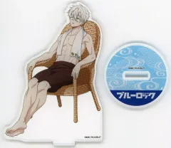 【中古】アクリルスタンド・アクリルパネル 凪誠士郎 アクリルフィギュアスタンド お風呂ver. 「ブルーロック×極楽湯・RAKU SPA エゴイストたちのふろロック 外気浴ver.」