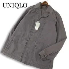 【新品 未使用】 UNIQLO ユニクロ 通年★ コットン カバーオール ブルゾン ジャケット Sz.XL メンズ 大きいサイズ