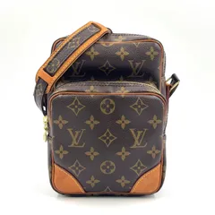 LOUIS VUITTON アマゾン モノグラム モノグラム レザー×PVC ブラウン ショルダーバッグ ゴールド M45236 
