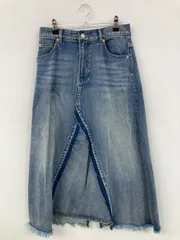 SUGAR SPOON シュガースプーン デニムスカート F ブルー ロング・マキシ丈 タイト ウエストゴム・紐