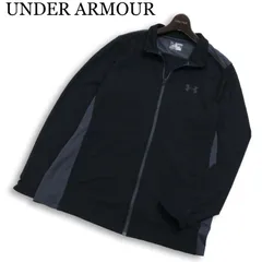 UNDER ARMOUR アンダーアーマー heatgear★ ロゴ ジャージ ブルゾン ジャケット Sz.2XL メンズ 大きいサイズ トレーニング