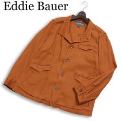 Eddie Bauer エディーバウアー 通年★ カポック混 スタンドカラー カバーオール ワーク ジャケット Sz.L メンズ アウトドア