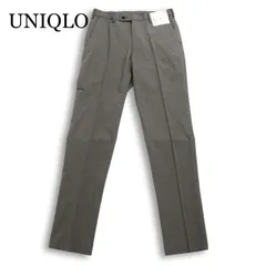 【新品 24SS】 UNIQLO ユニクロ 春夏 感動パンツ★ ストレッチ スラックス パンツ Sz.76cm メンズ 灰 グレー 未使用