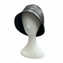 未使用品 キジマタカユキ KIJIMATAKAYUKI LEATHER BUCKET HAT レザー バケットハット 241001-01 黒 ブラック 3 帽子 メンズ