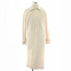 オーラリー AURALEE WOOL MAX CANVAS CHAMBRAY SOUTIEN COLLAR COAT ステンカラーコート ロング ウール 比翼ボタン チンストラップ 1 S オフホワイト A21SC02WC /MP ■GY18のサムネイル