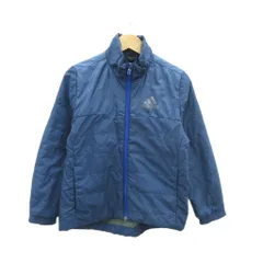 アディダス adidas 中綿ジャケット スタンドカラー ミドル丈 130 紺 ネイビー /HO36 ■ECD001 男の子