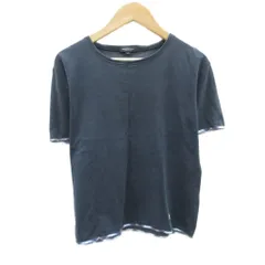 バーバリー ロンドン BURBERRY LONDON Tシャツ カットソー ラウンドネック 半袖 38 紺 ネイビー /HO69 ■ECD001