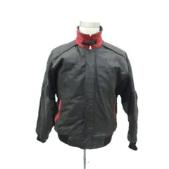 Pierre Bonee レザージャケット ブルゾンジャケット 上着 ミドル丈 L 黒 ブラック /HO25 ■ECD001