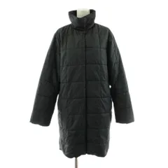 エディーバウアー EDDIE BAUER 中綿ジャケット ロング スタンドカラー ナイロン PS 黒 ブラック 006-8442 /KU ■ECD001