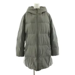 ユニクロ UNIQLO シームレスダウンショートコート フード ジップアップ XL グレー 429467 /KU ■ECD001