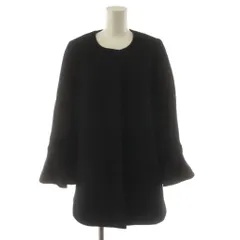トゥービーシック TO BE CHIC シングルシャルムビーバー ショートコート ノーカラーコート アウター 40 黒 ブラック W5B02-236-09 /AN61 ■ECD001のサムネイル