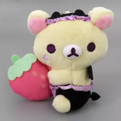 【中古】ぬいぐるみマスコット・ぬいぐるみバッジ コリラックマ(いちご) コリラックマのこあくま気分 マスコットキーチェーン 「リラックマ」