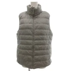 ユニクロ UNIQLO ジャケット 上着 XL 灰色 グレー ノースリーブ スタンドカラー キルティング /SC ■ECD001