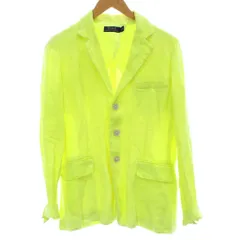 ポロ ラルフローレン POLO RALPH LAUREN テーラードジャケット 上着 6 黄 イエロー リネン 蛍光色 /GG ■ECD001