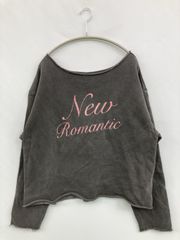 W.W.G フーズフーギャラリー スウェット F グレー コットン 無地 前面プリント 長袖