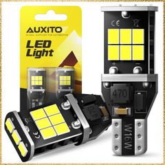 ☆彡送料無料でお届け☆彡Color:T16ホワイト AUXITO T16 LED バックランプ 爆光3倍明るさアップ キャンセラー内蔵 バックランプ T16 / T15 2085 LED15基搭載 24ヶ月保証 12V 無極性 ホワイト 後退灯 バックライト