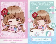 【中古】キャラカード 椎名真昼 ミニキャラB フォト風カード2枚セット 「DMMスクラッチ! TVアニメ お隣の天使様にいつの間にか駄目人間にされていた件 夏休み スクラッチ」 D-8賞