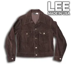 70's USA製 LEE コーデュロイ トラッカージャケット 101J 2nd セカンド CORDS JACKET 短丈 リー ビンテージ 三角タグ